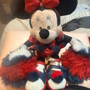 Charming Minnie Mouse Plush with Red and Black Outfit
